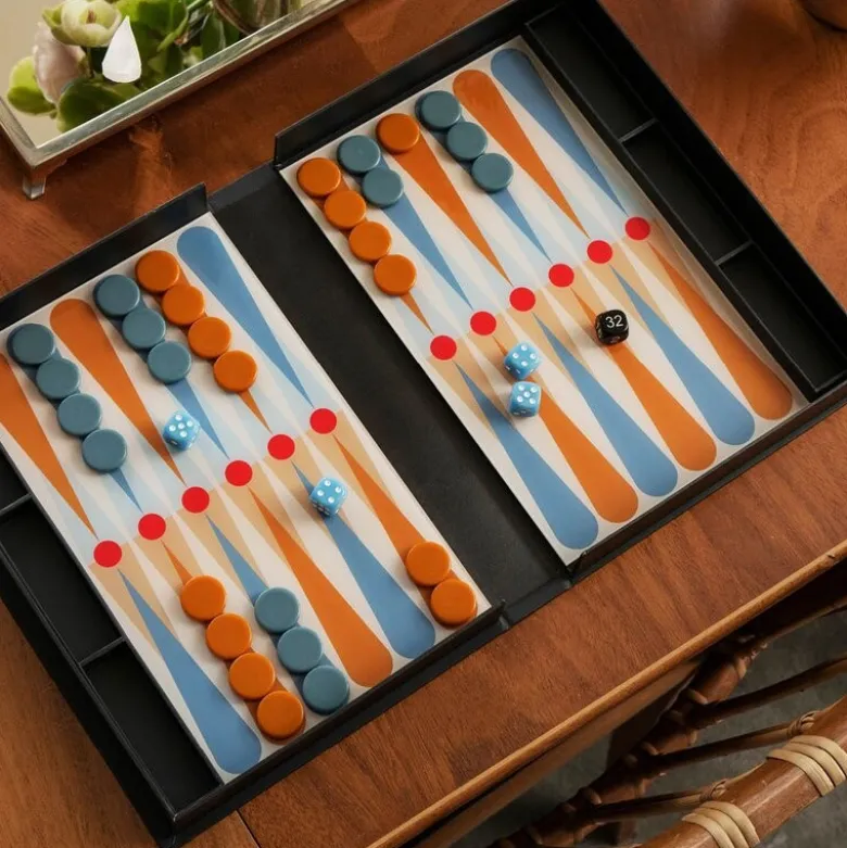 Klassisk backgammon Art of Backgammon antrasitt