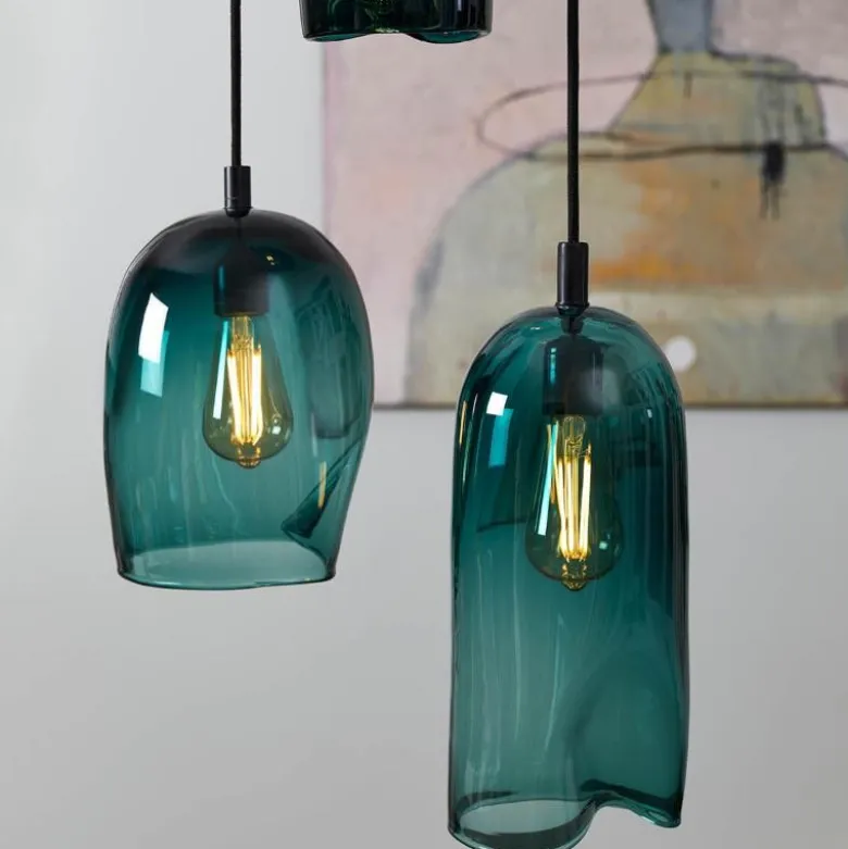 Klem lampe stor 37 cm lagune