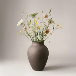 Knabstrup vase 27 cm bark