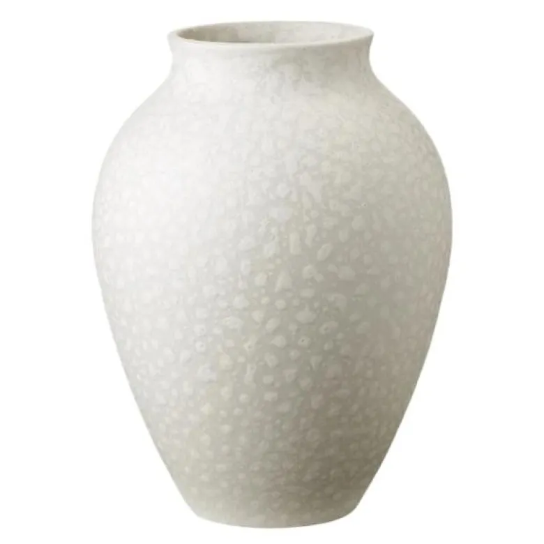 Knabstrup vase 20 cm hvit