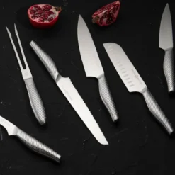 Knivsett 5 deler rustfritt stål