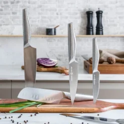 Kokkekniv 34 cm børstet stål