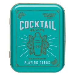 Kortstokk vannfast med etui Cocktail