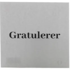 Kort 8x8cm gratulerer