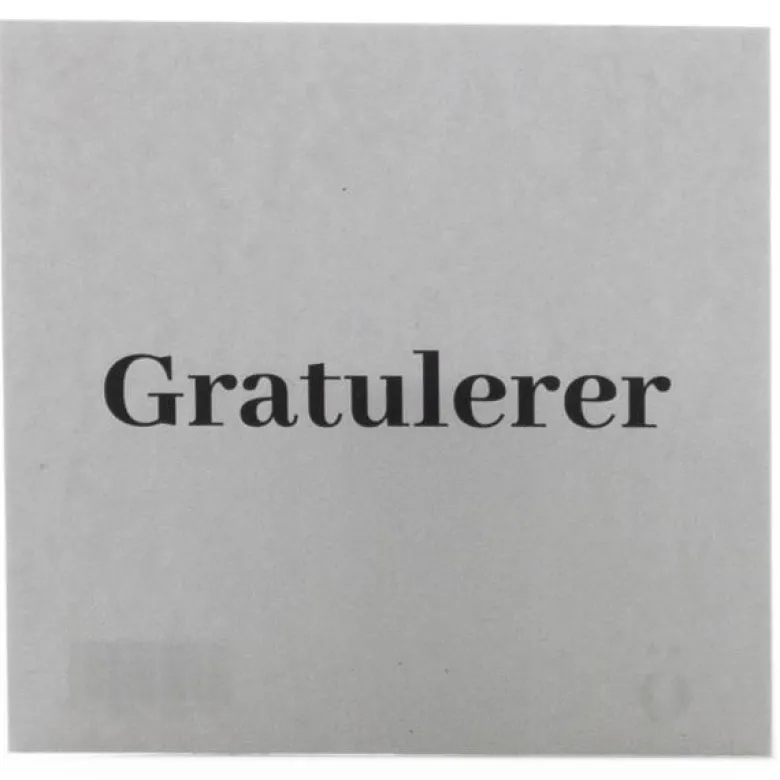 Kort 8x8cm gratulerer