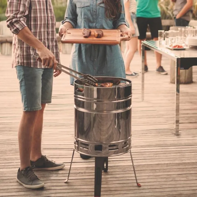 Kullgrill i rustfritt stål