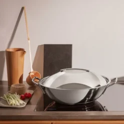 Kuppellokk 32 cm rustfritt stål