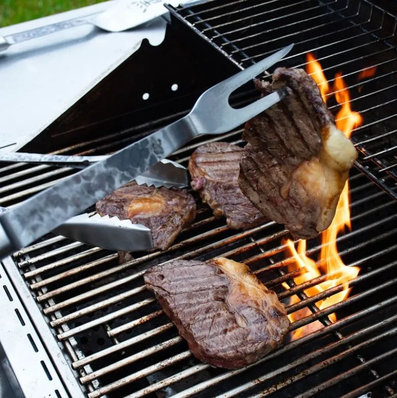 Kuro BBQ gaffel 12,2 cm brun/rustfri