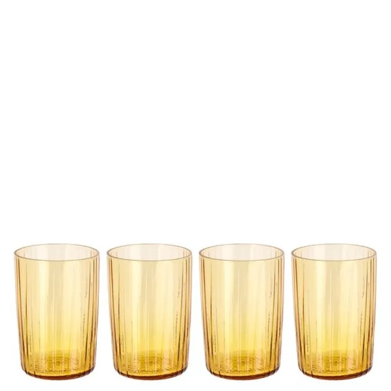 Kusintha vannglass 28 cl 4 stk amber