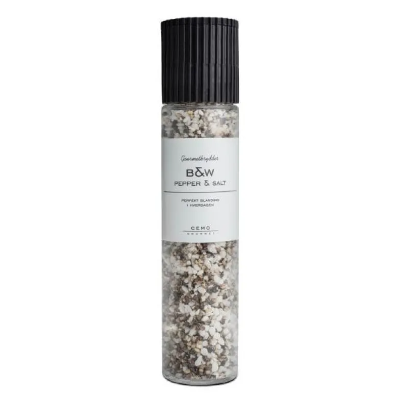 Kvern med B&W pepper og salt 140 g
