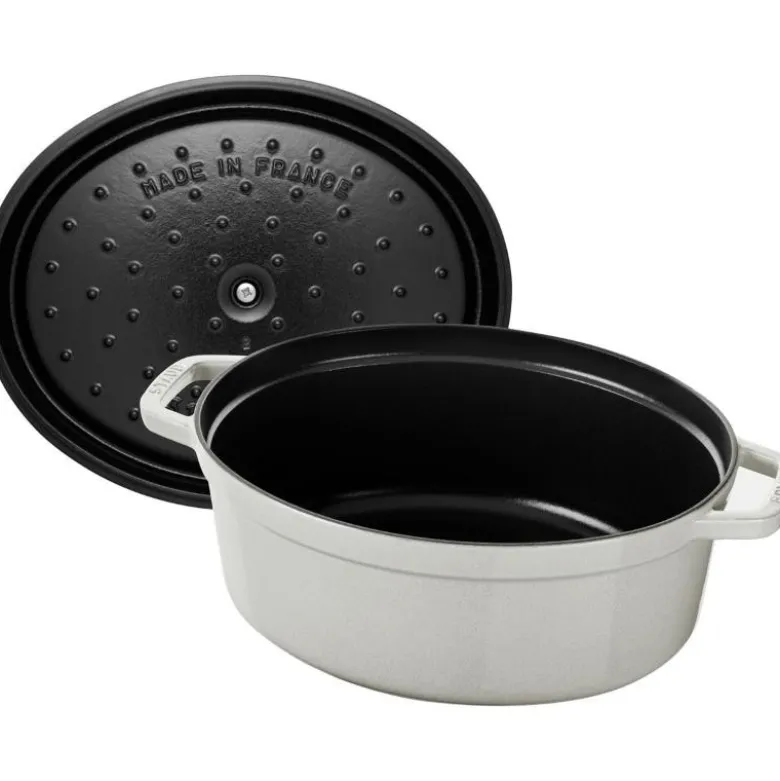 La Cocotte oval gryte 29 cm 4,2L hvit