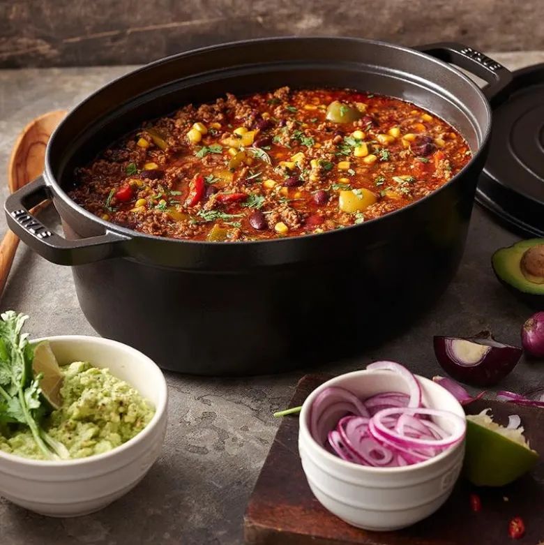 La Cocotte oval gryte 29 cm 4,2L svart