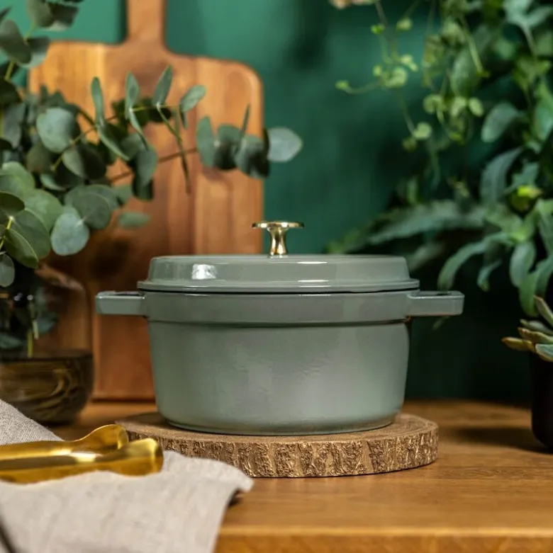 La Cocotte rund gryte 24 cm 3,8L eukalyptus
