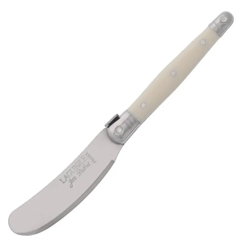 Laguiole smørkniv 15 cm kremhvit