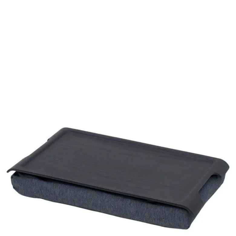 Laptray knebrett anti-slip 43x23 cm svart/grå
