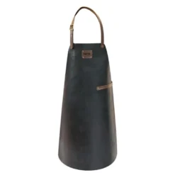 Leather forkle 80x58 cm svart