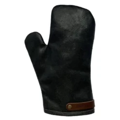 Leather grytevott svart