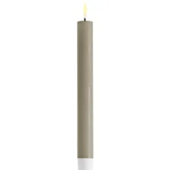 LED kronelys 2,2x24 cm sand