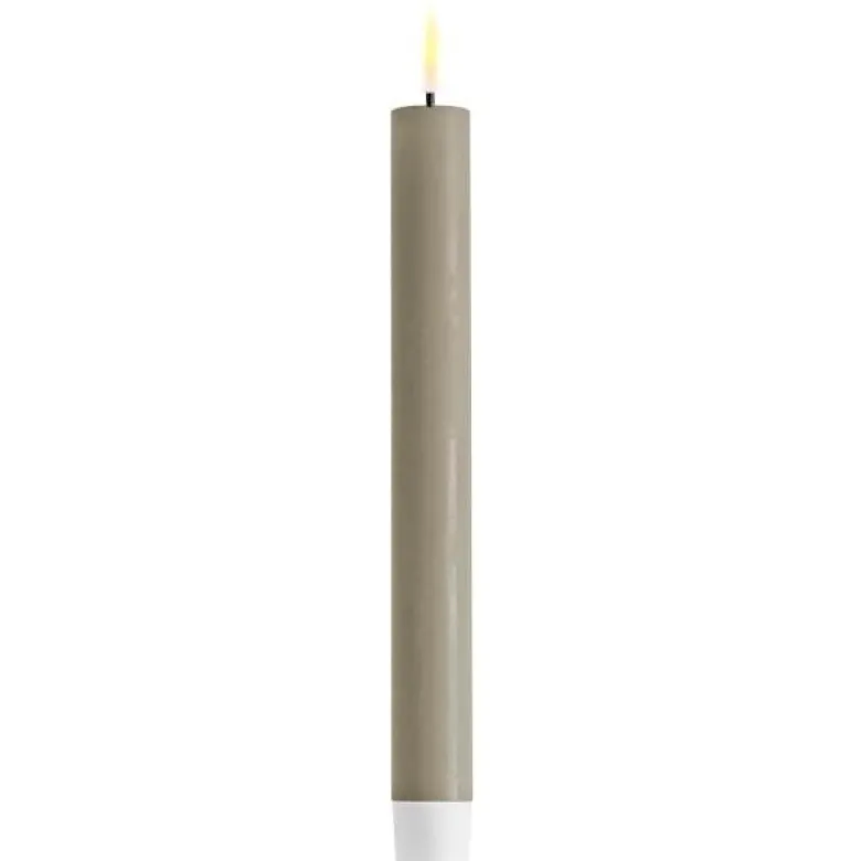 LED kronelys 2,2x24 cm sand