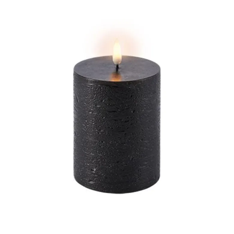 LED kubbelys 10x8 cm svart