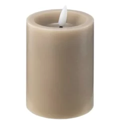 LED kubbelys 7,5x10 cm taupe