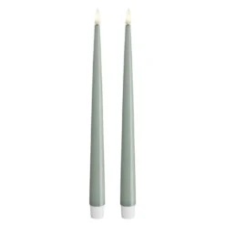 LED lakklys 2,2 x 28 cm 2 stk salvie grønn