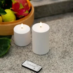 LED-lys utendørs 8x8 cm hvit
