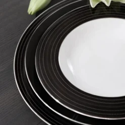 Lerk dyp tallerken 23 cm mørk