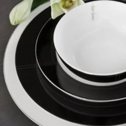 Lerk dyp tallerken 23 cm mørk