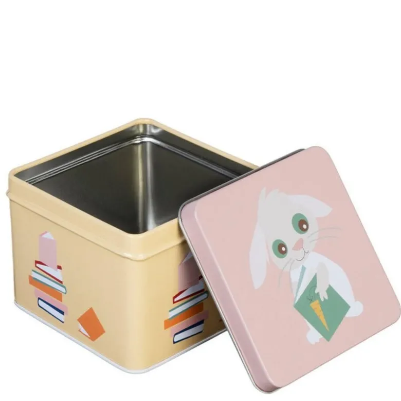 Lille kanin matboks 8x10 cm gul