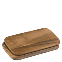 Lite serveringsbrett 2 stk 26x17 cm akasie