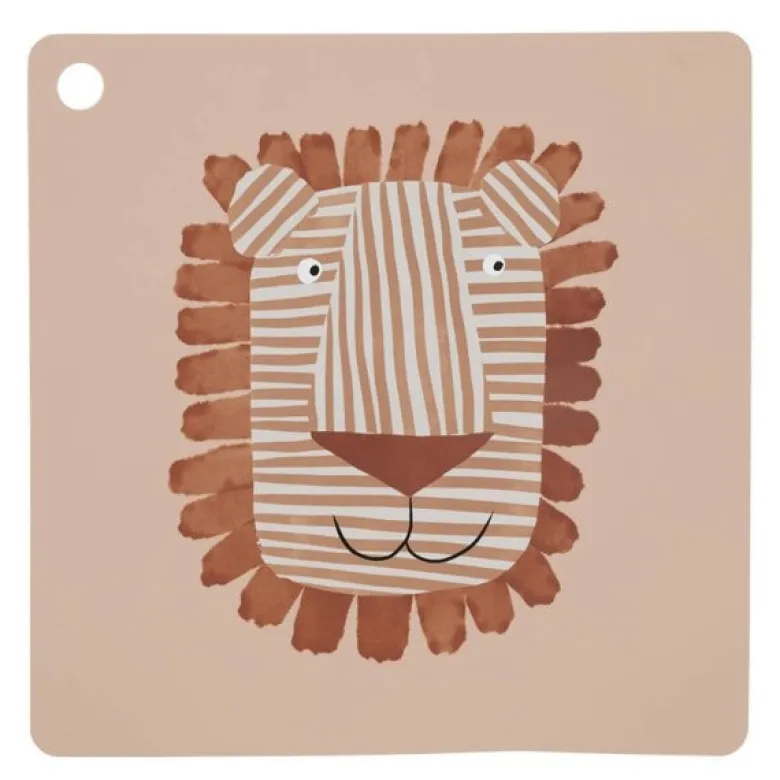 Lobo Løve bordbrikke 38 cm Caramel