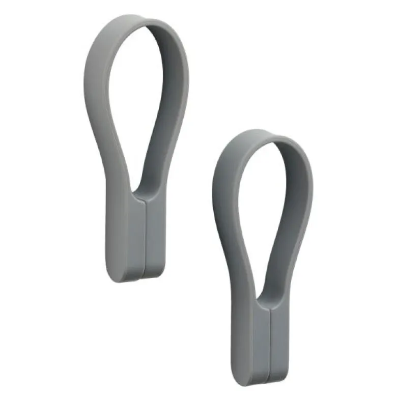 Loop håndklestropp magnet 2 stk grey