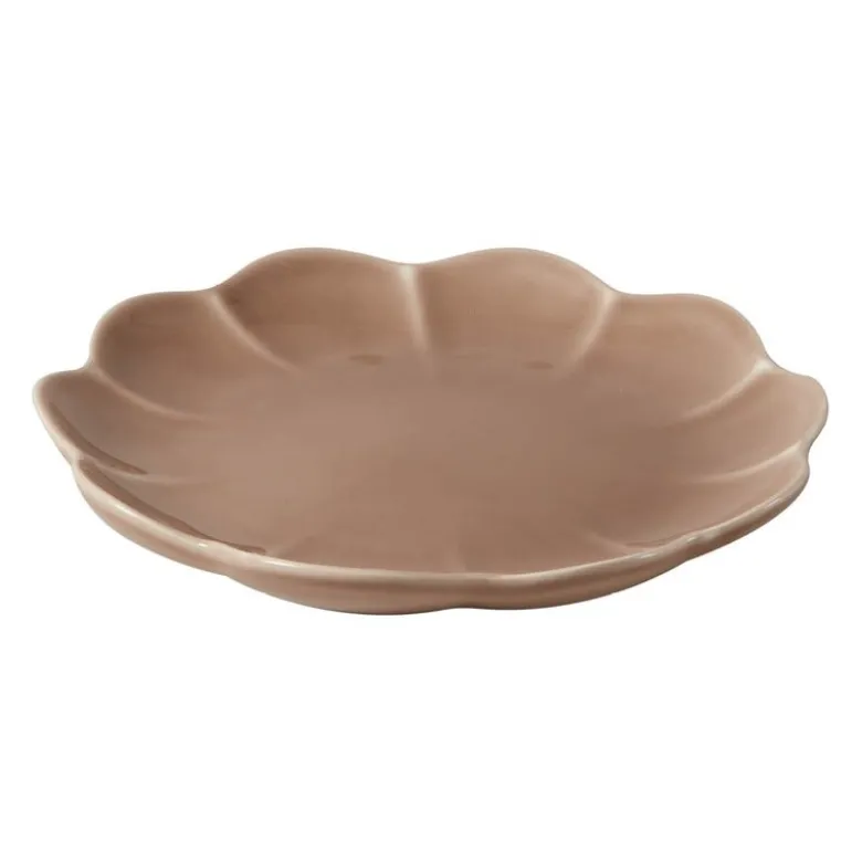 Lotus asjett 22 cm brun