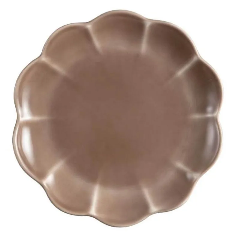 Lotus asjett 22 cm brun