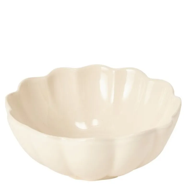 Lotus dipskål 12 cm krem