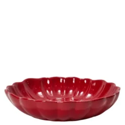 Lotus pastatallerken 21,5 cm rød