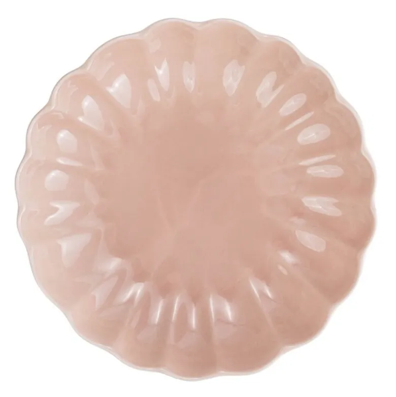 Lotus pastatallerken 21,5 cm støvet rosa