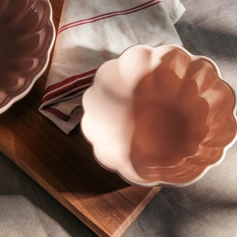 Lotus skål 16 cm støvet rosa
