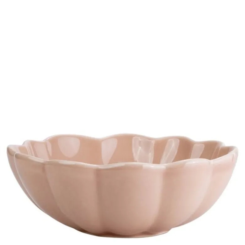 Lotus skål 16 cm støvet rosa