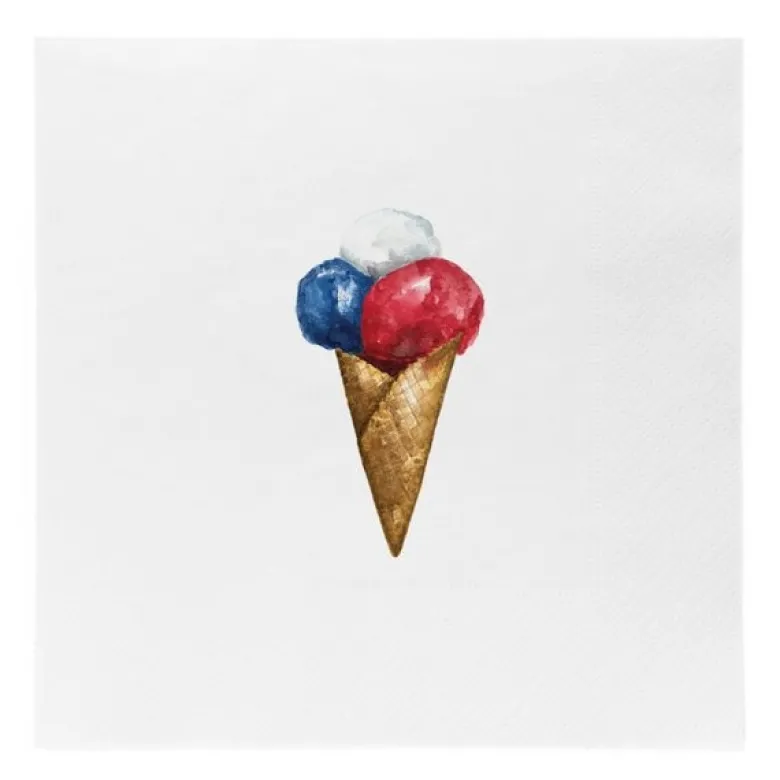 Lunchserviett 33x33 cm 20 stk iskrem