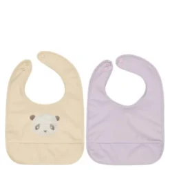 Lun Lun panda smekke 34x27 cm 2 stk Vanilla/Lavender