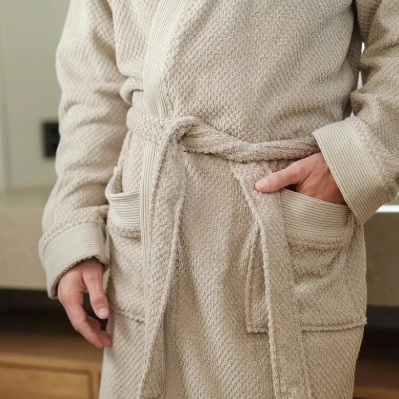 Luno morgenkåpe herre S/M beige