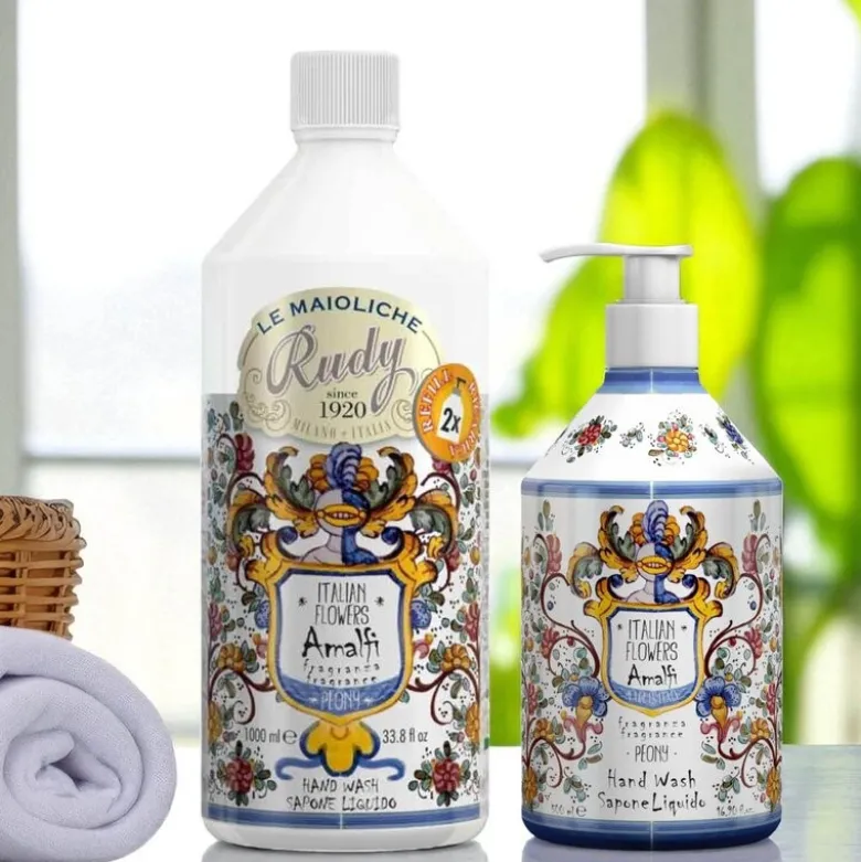 Maioliche refill håndsåpe 1L Amalfi peony