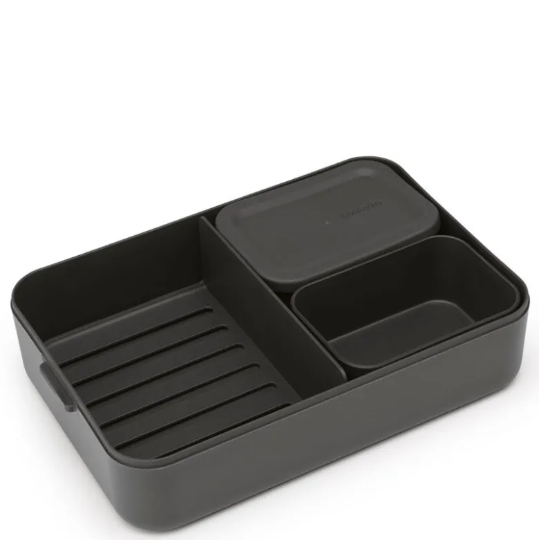 Make & Take Bento matboks 6,2x16,7x25,5 cm mørk grå