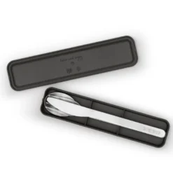 Make & Take bestikksett med etui 3 deler stål/mørk grå