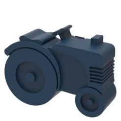 Matboks i plast traktor marineblå
