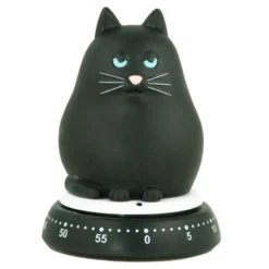 Mekanisk timer katt svart