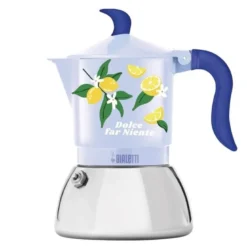 Mercato Della Frutta espressokanne 4 kopper induksjon lys blå