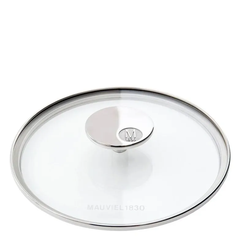 M'360 glasslokk 20 cm klar/stål